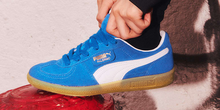 Palermo Vintage Sneakers Unisex | Hyperlink Blue-Frosted